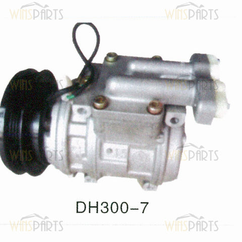 440205-00070 44020500070 AIR CONDITIONER COMPRESSOR ASSY A/C For Doosan Daewoo DX300LC DX340LC DX225 DX210 DX520LC Excavator Parts