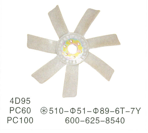 600-625-8540 FAN KOMATSU parts S4D95L FAN