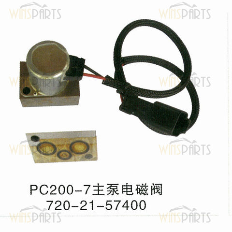 702-21-57400 702-21-55901 7022157400 7022155901 Hydraulic Main Pump Solenoid Valve KOMATSU PC400-7 PC200-8 PC220-8 PC200-7 Excavator Parts