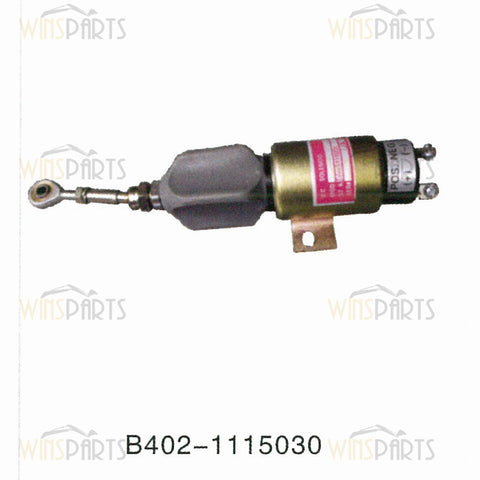 B402-1115030 B4002-1115030 Komatsu Diesel Engine Fuel Shutoff Solenoid Valve Flameout Solenoid China OEM Excavator Parts