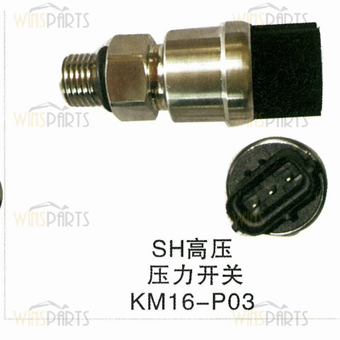 Interruptor de sensor de alta presión KHR41950 KM16-P03 para excavadoras SUMITOMO SH200-5 SH240-5 SH350-5