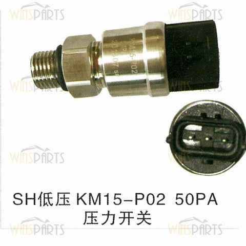 KM15-P02 KHR10301 KHR10300 Interruptor de sensor de baja presión SUMITOMO SH200 SH240 SH300 Excavadora Repuestos