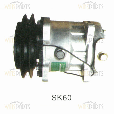 LE91V00002F1 24100U1415F2 COMPRESSOR AS Air Conditioner A/C Kobelco SK60-3 SK60-5 Excavator Parts