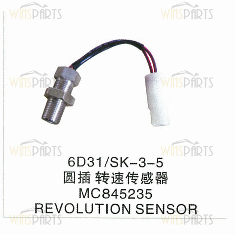 MC845235 VAMC845235 MITSUBISHI DIESEL ENGINE 4D31 6D15 6D16 6D22 6D31 Engine RPM Revolution Speed Sensor Kobelco SK200LC SK300LC SK400LC Excavator Parts