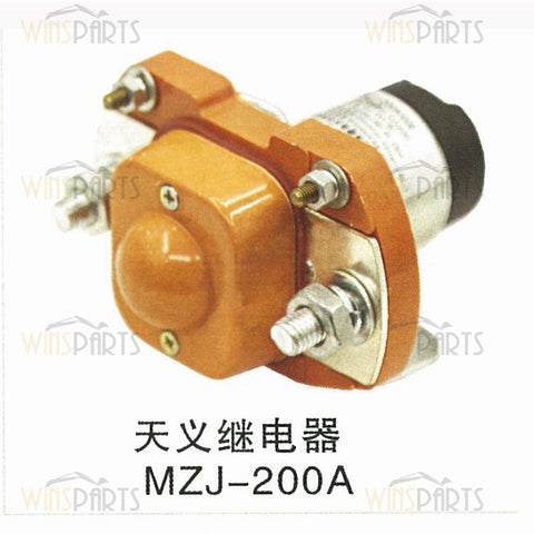 Original Tianyi Switch RELAY Contactor Solenoid MZJ-50A MZJ-100A MZJ-200A MZJ-400A DC12C DC24V 48V Excavator Spare Parts