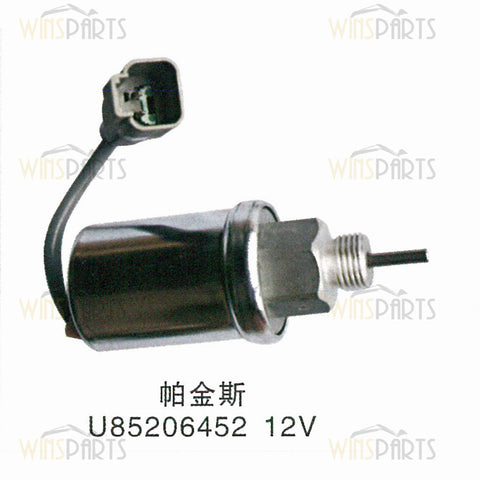 U85206452 185206452 185206450 Perkins Engine DIESEL Shutoff Solenoid Valve Flameout Solenoid ELECTRIC PARTS