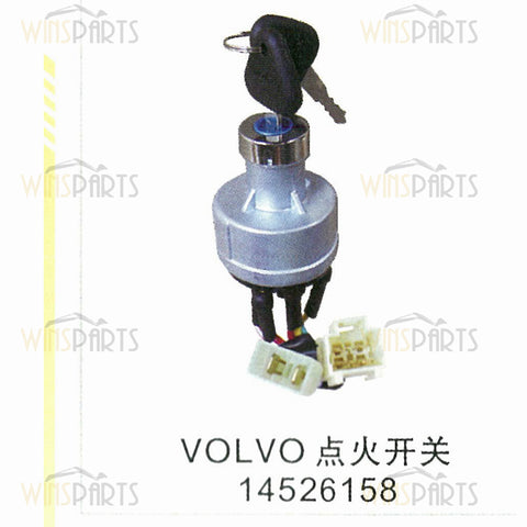 VOE 14526158 VOE14526158 Starter switch IGNITION WITH KEY Volvo EC120 EC140D EC210B EC240B Excavator Parts