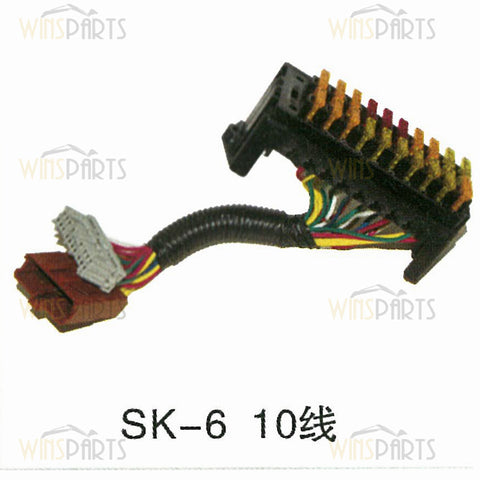 YN14E00040F2 YN14E01082P1 YN14E00046F1 Relay Fuse Box FUSE ASSY Relays with Harness Plug Kobelco SK200LC-6E SK200-6ES Excavator Electrica Spare Parts