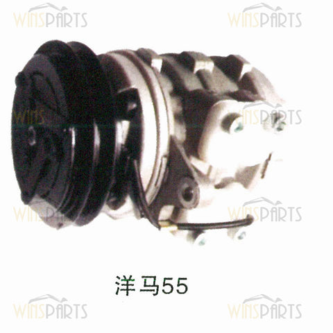 Yanmar VIO55 COMPRESSOR ASSY Air Conditioner A/C For Yanmar VIO45 VIO55-5 VIO60 VIO70 VIO75 Excavator Parts