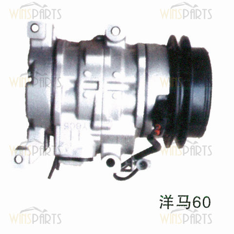 Yanmar VIO55 COMPRESSOR ASSY Air Conditioner A/C For Yanmar VIO45 VIO55-5 VIO60 VIO70 VIO75 Excavator Parts