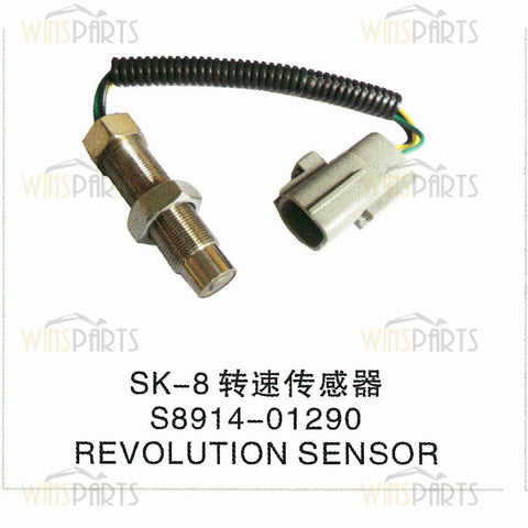 vhs894101290 Vh894101290a HINO J05E J08E Engine RPM Revolution Speed Sensor Kobelco SK200-8 SK210 SK250 SK330 Excavator Parts