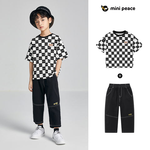 checkerboard t shirt for kids
