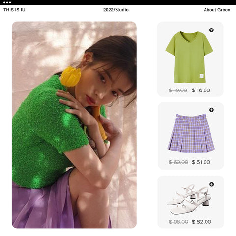 green v neck t shirt