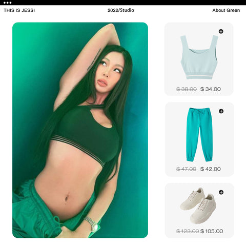 green sweatpants outfit