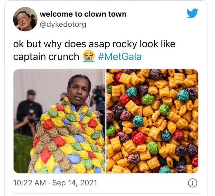 Riri Rihanna and her boyfriend ASAP Rocky 2021 met gala