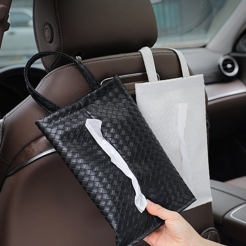 Seat Back Hanging Car Tissue Box, Universal Auto Interior Accessories Car Storage