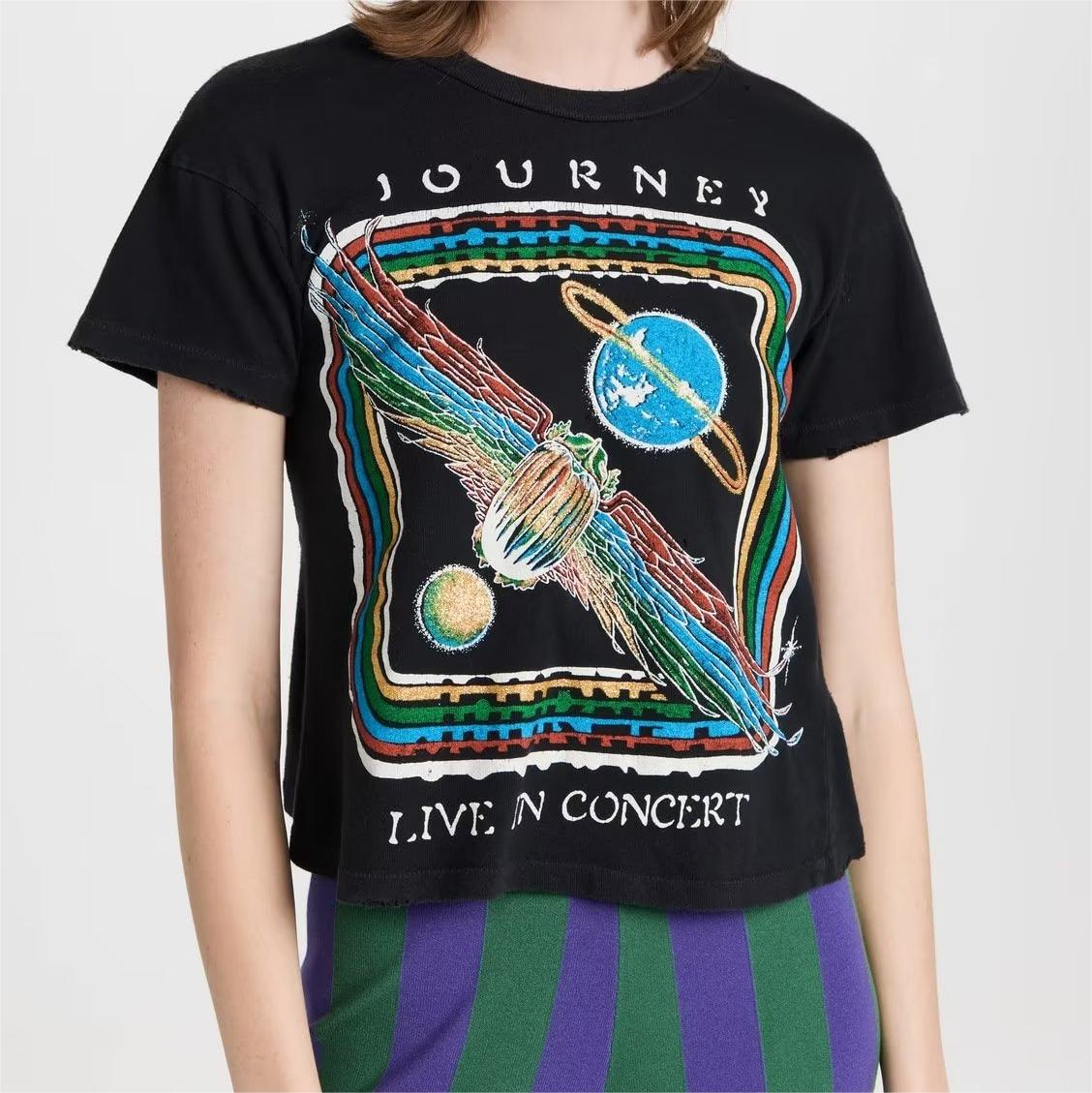 Planet Travel Printed T Shirt