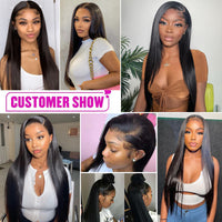 Long Wavy Bangs Golden Blonde Lace Front Wigs 13x4 Natural Wavy Glueless Wigs Pre Plucked 250% Density