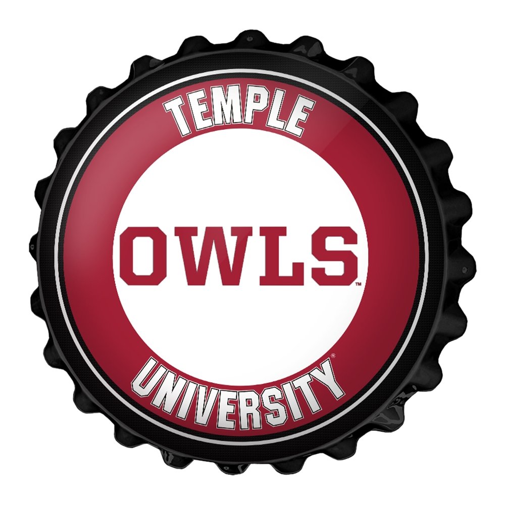 Temple Owls: Bottle Cap Wall Sign