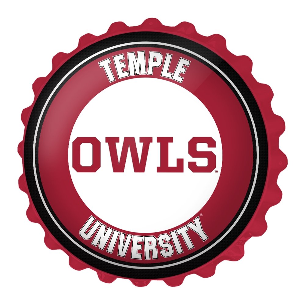 Temple Owls: Bottle Cap Wall Sign