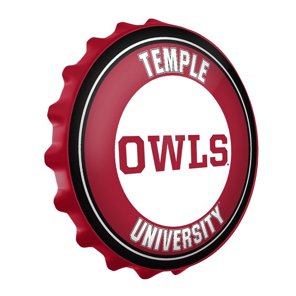 Temple Owls: Bottle Cap Wall Sign