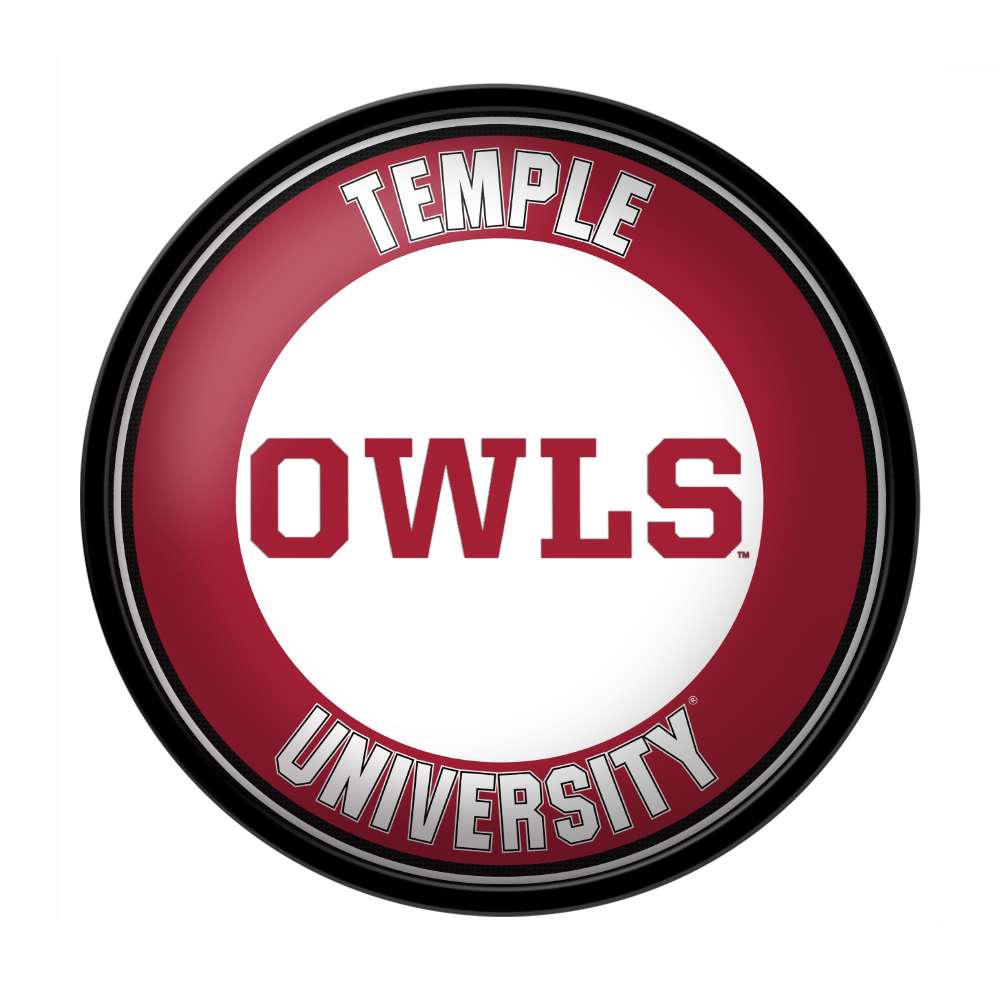 Temple Owls: Owls - Modern Disc Wall Sign