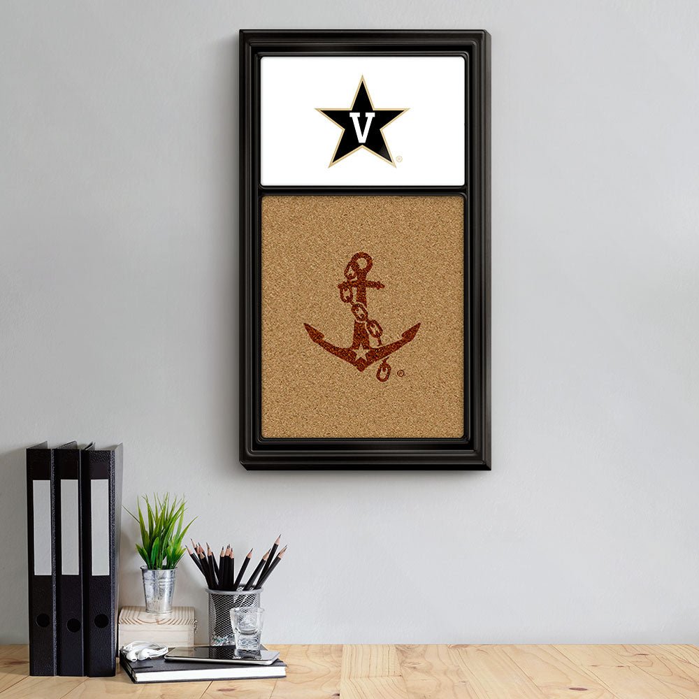 Vanderbilt Commodores: Dual Logo - Cork Note Board