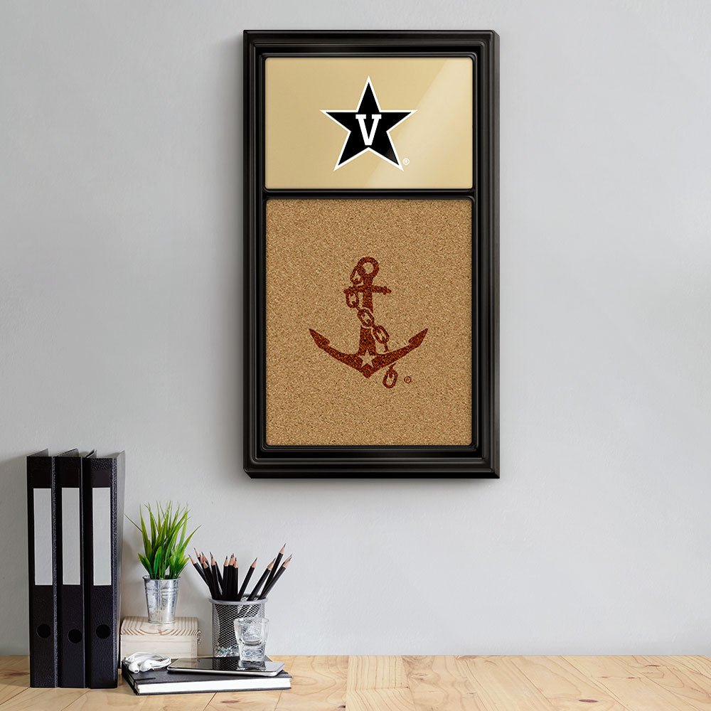 Vanderbilt Commodores: Dual Logo - Cork Note Board