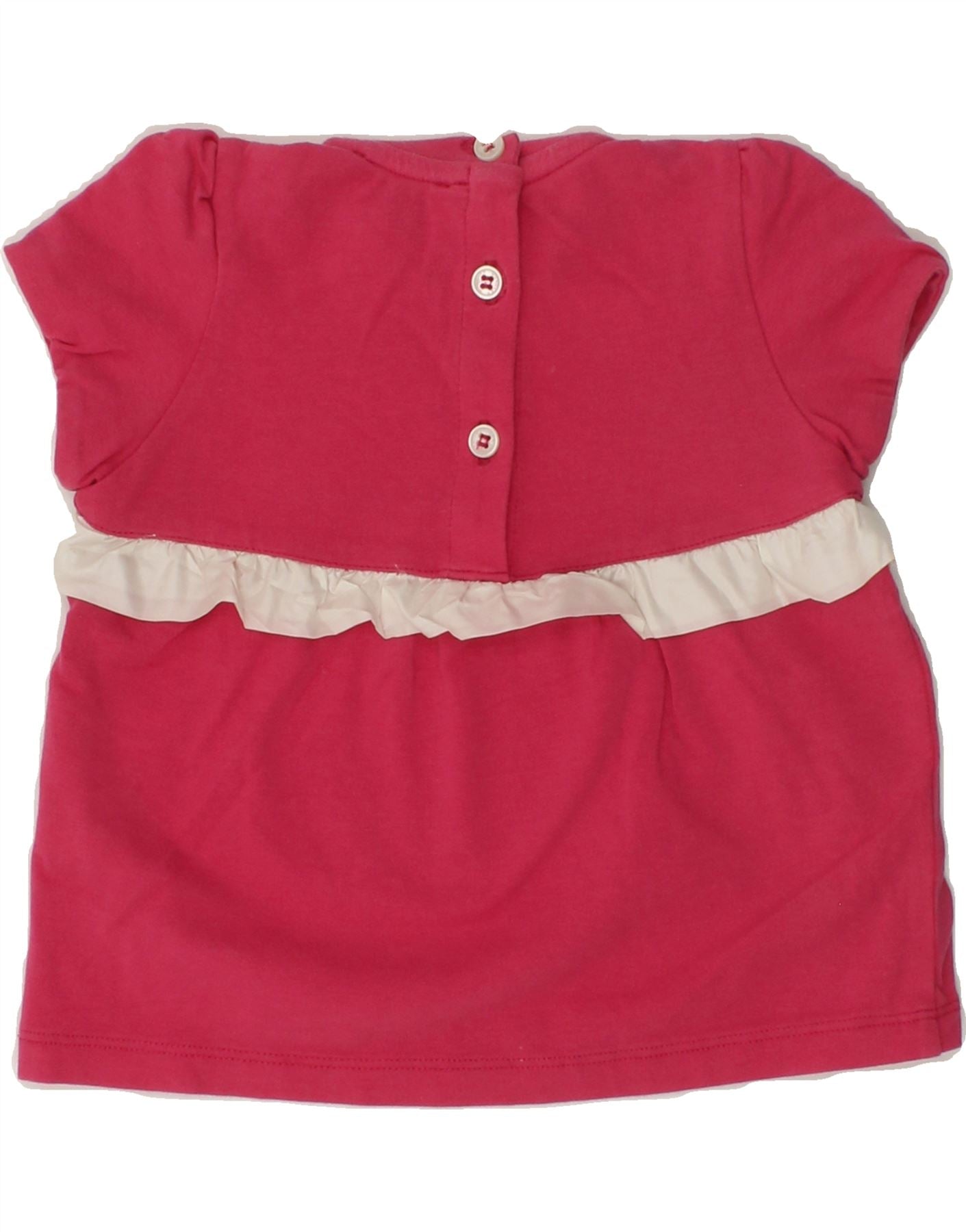 MONCLER Baby Girls Basic Dress 9-12 Months Pink Cotton