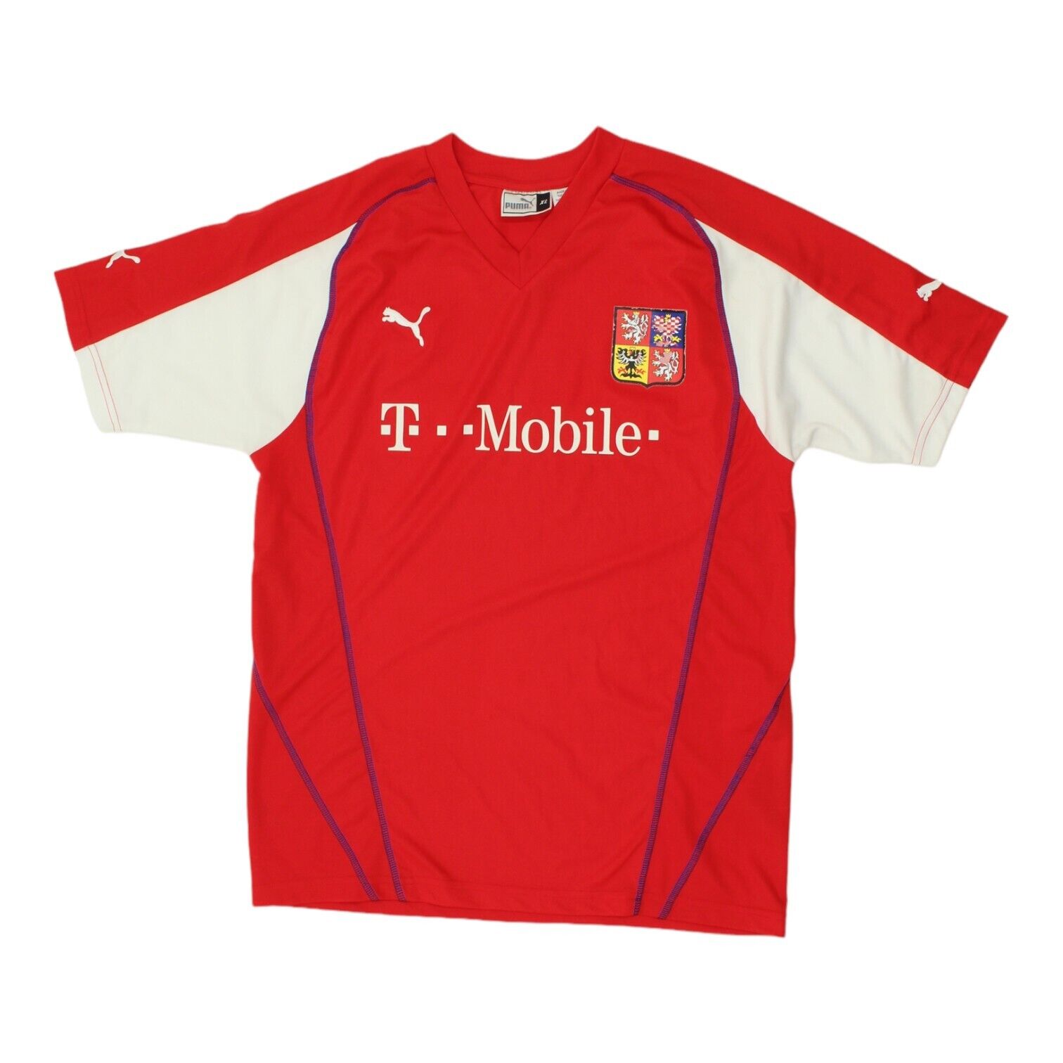 Czech Republic 03/04 Mens Red Puma Home Shirt | Vintage Football Sportswear VTG