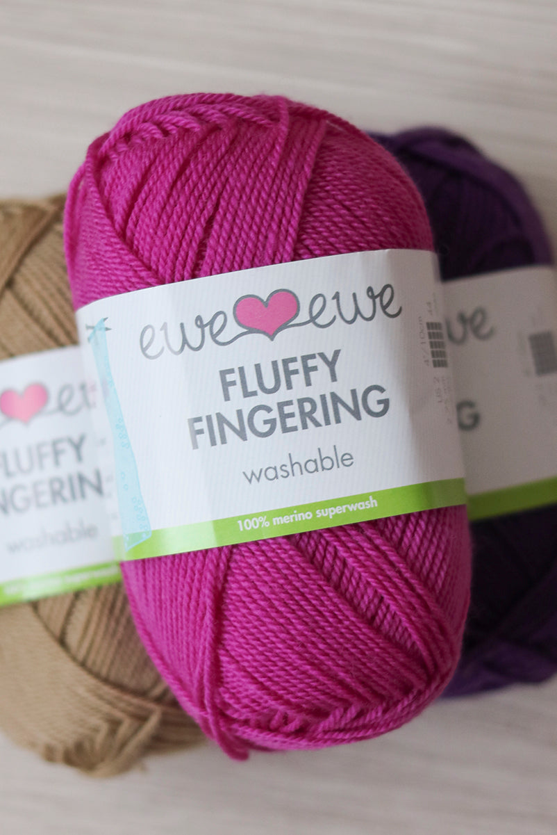 Fluffy Fingering Merino Yarn