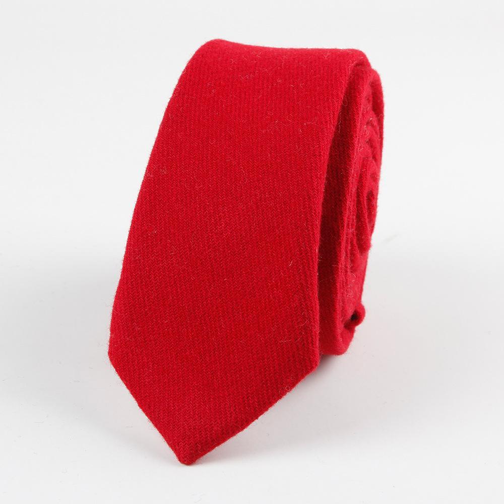 Classy Solid Wool Tie