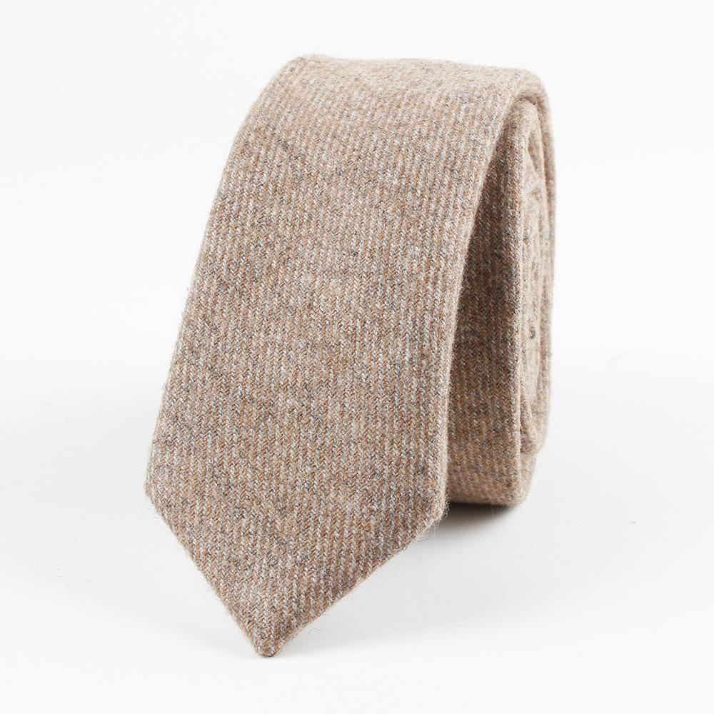 Classy Solid Wool Tie