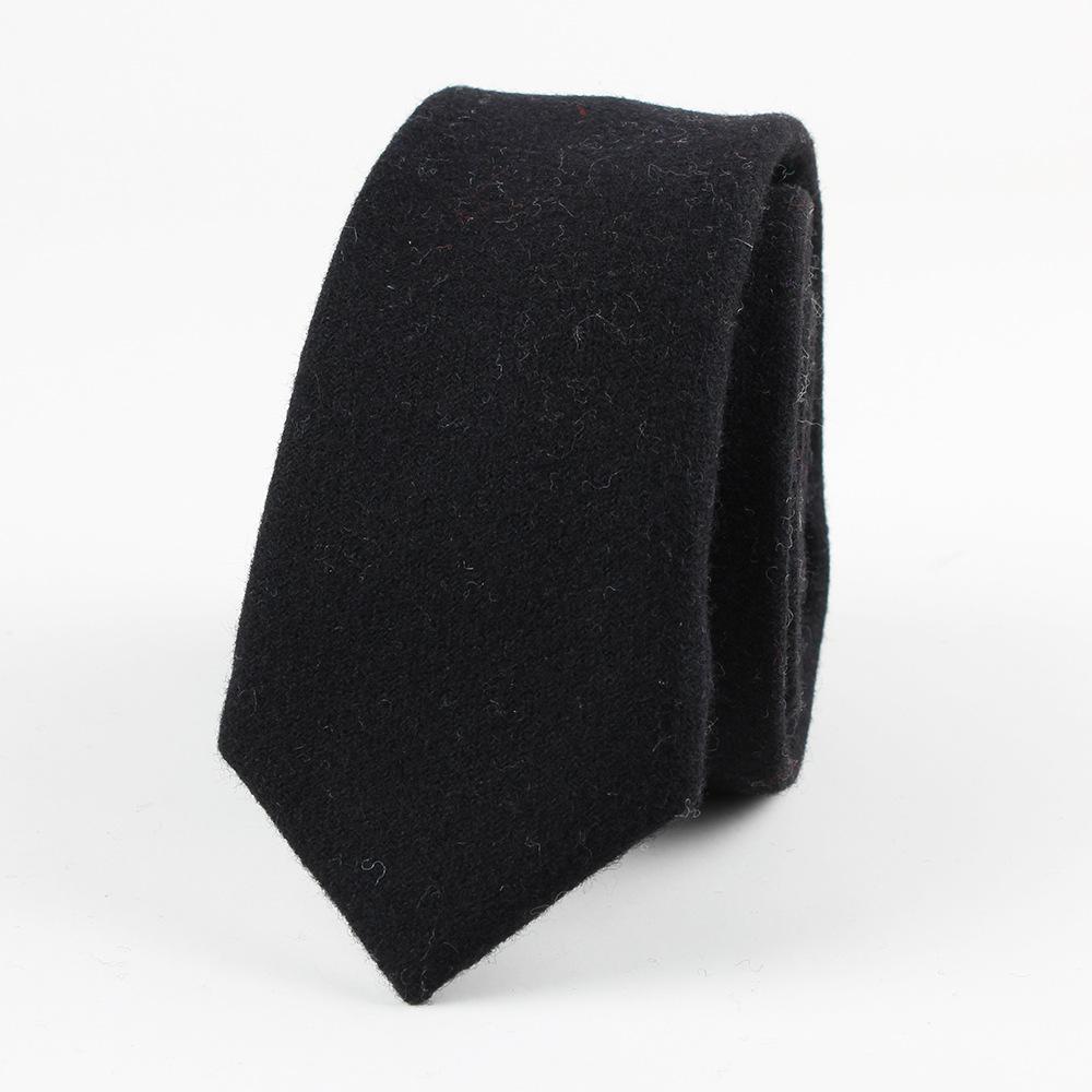 Classy Solid Wool Tie