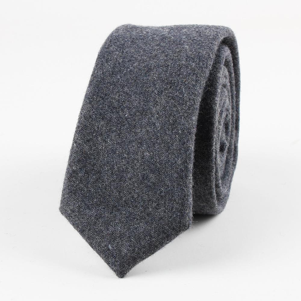 Classy Solid Wool Tie