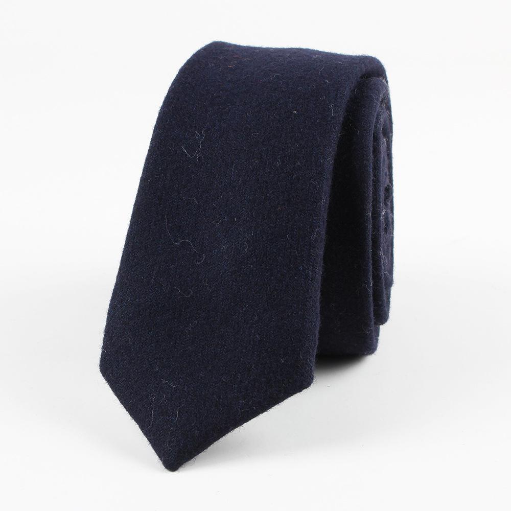 Classy Solid Wool Tie