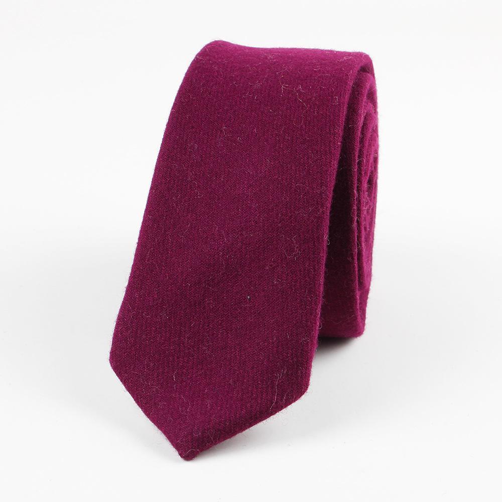 Classy Solid Wool Tie