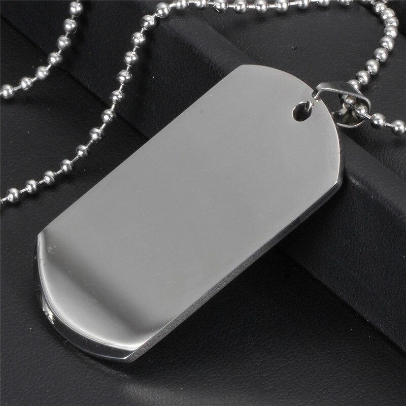 Dog Tag 316L Stainless Steel Pendant Necklace