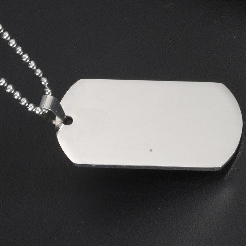 Dog Tag 316L Stainless Steel Pendant Necklace