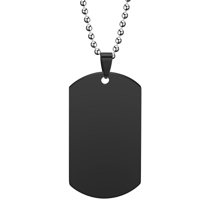 Dog Tag 316L Stainless Steel Pendant Necklace