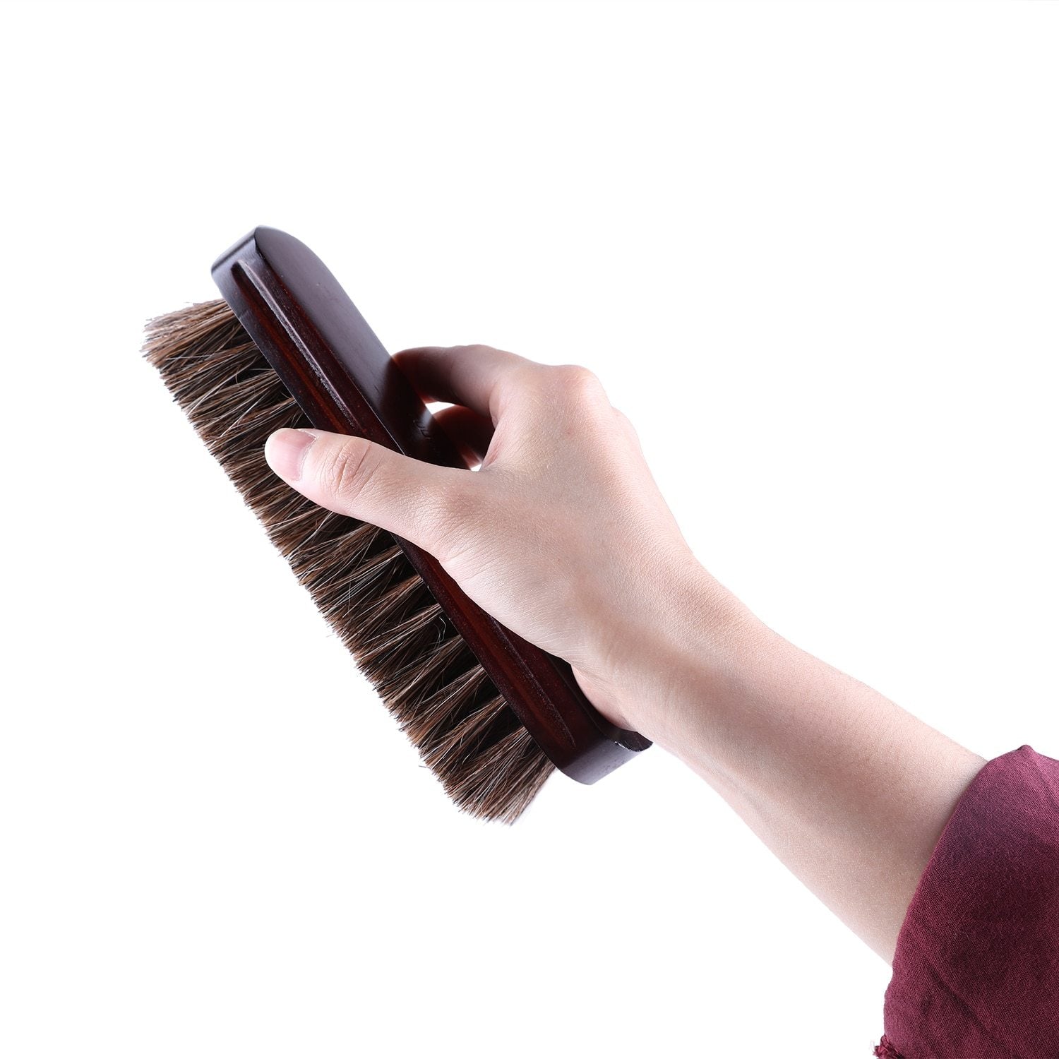 Enzo Professional Pure Horse Hair Shoe Brush Set 2 Pcs