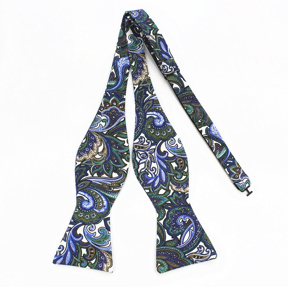 Paisley Cotton Self-Tie Bow Tie