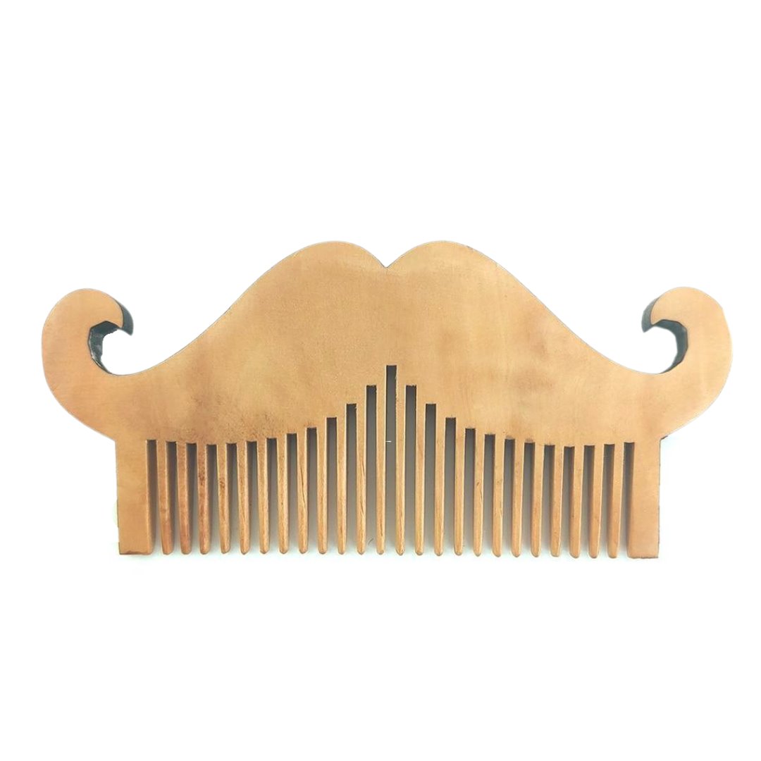 Pearwood Beard and Mustache Comb