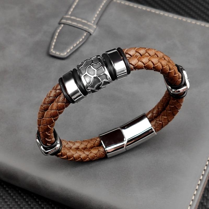 Rickard Nordic Braided Leather Bracelet