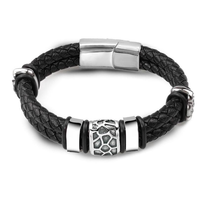 Rickard Nordic Braided Leather Bracelet