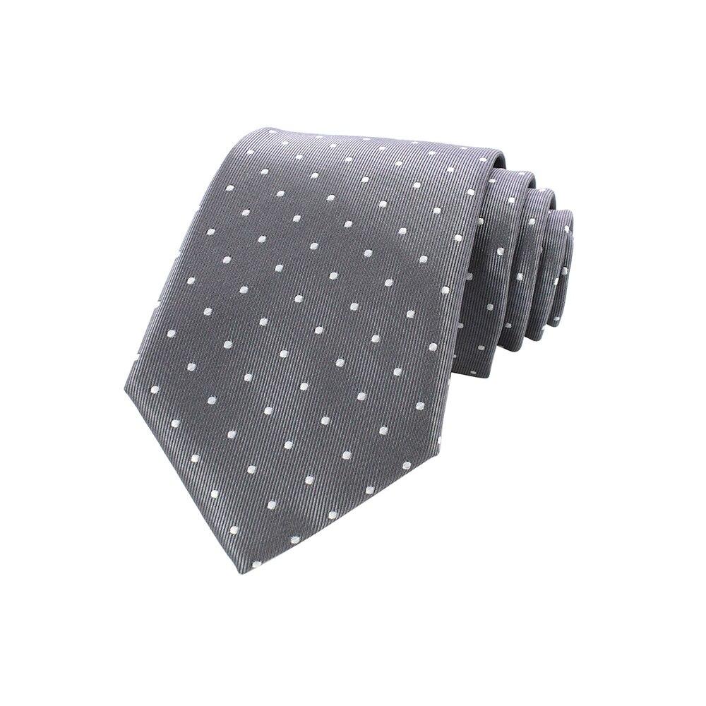 Small Polka Dot Solid Silk Tie