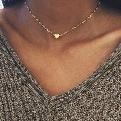 Fashion Tiny Heart Choker Necklace for Women
