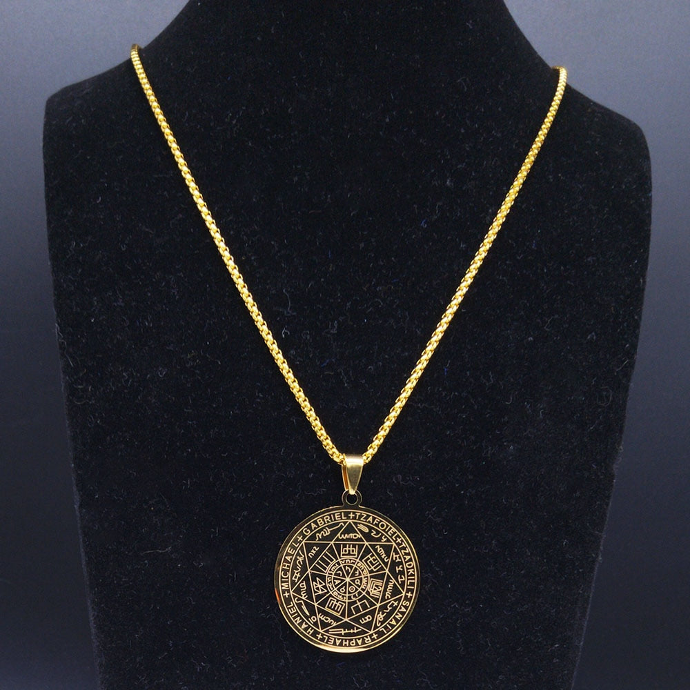 Seal of The Seven Archangels Talisman Medallion Pendant