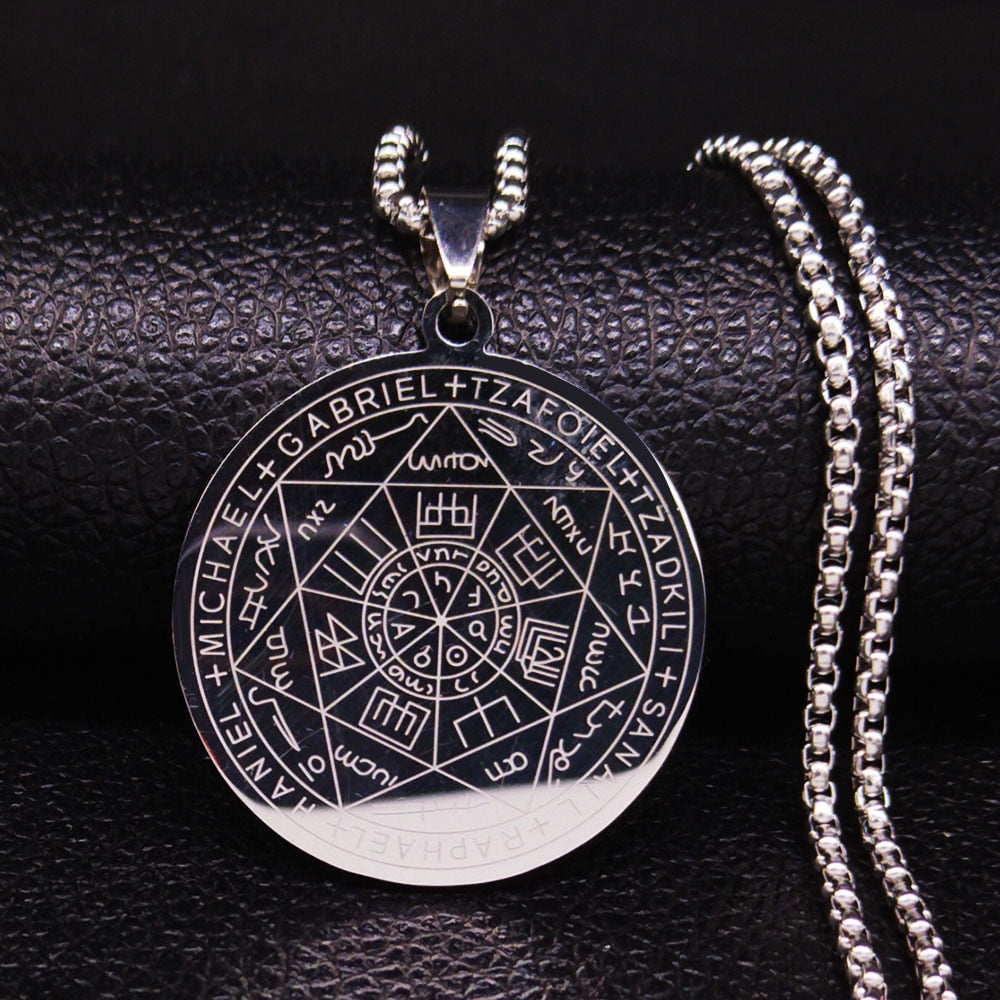 Seal of The Seven Archangels Talisman Medallion Pendant