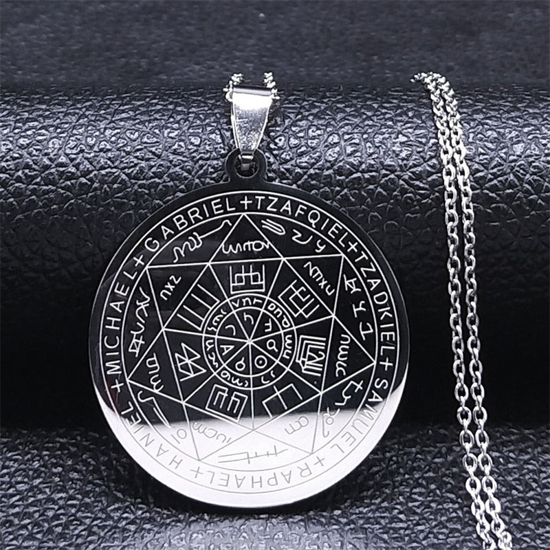 Seal of The Seven Archangels Talisman Medallion Pendant